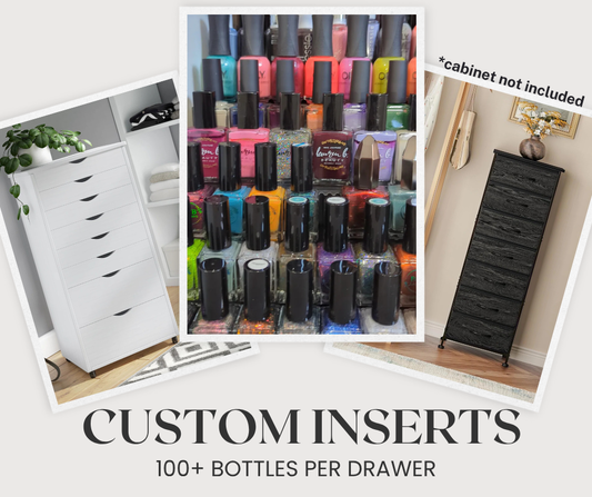 Custom-Fit Nail Polish Drawer Organizer