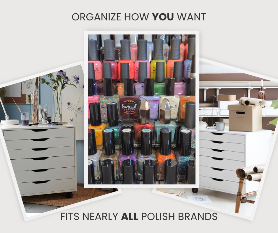 IKEA Alex Nail Polish Organizer (Wide Model)