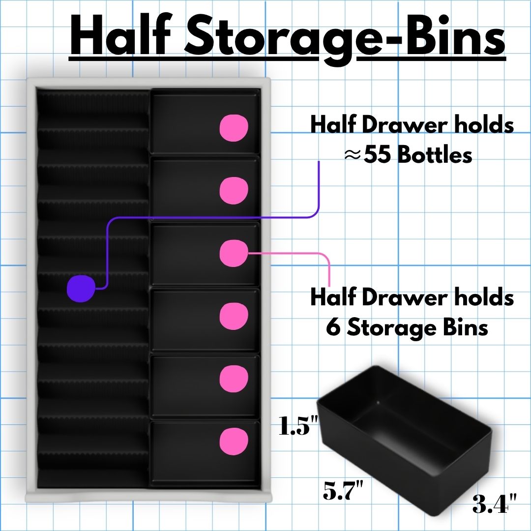 IKEA Alex Nail Polish Organizer (5-Drawer Model)