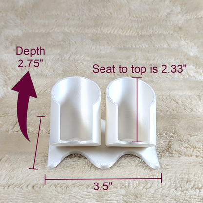 The Pedestal - 2-Bottle Tray