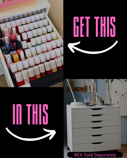 IKEA Alex Nail Polish Organizer (Wide Model)